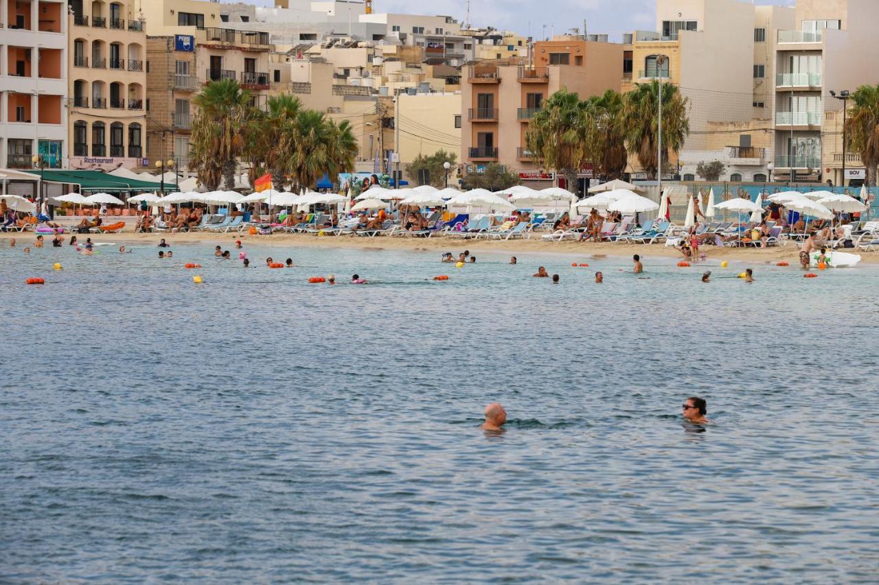 Gem Beachfront Apt With Amazing Bay And Sea Views Birżebbuġa Екстериор снимка